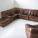 Vintage De Sede DS-46 Modular Sofa + Armchair with Footstool – Year