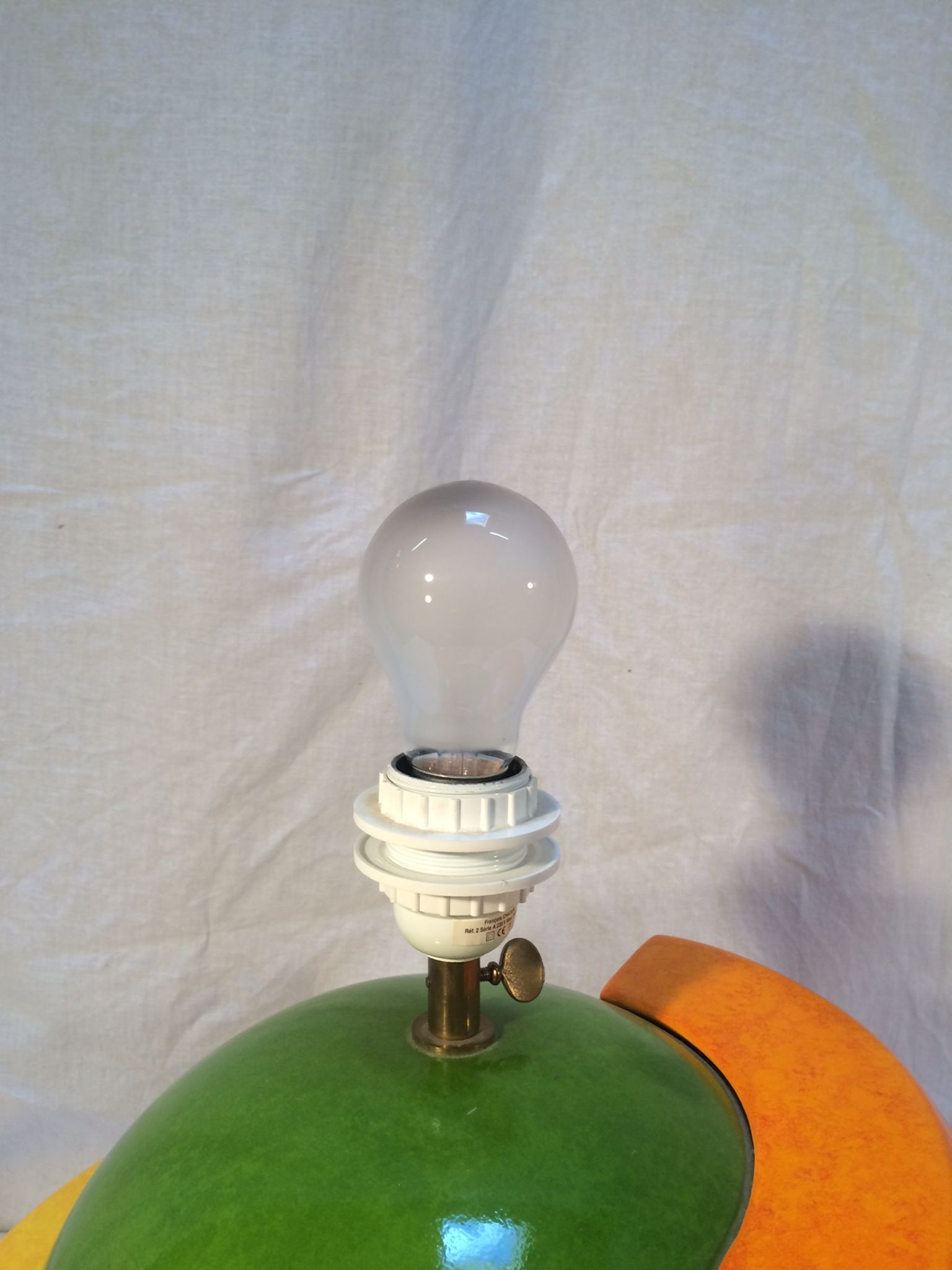 Vintage lamp "Laurence" ball format by François Chatain for Roche Bobois - 80s