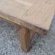 Rectangular table in raw oak