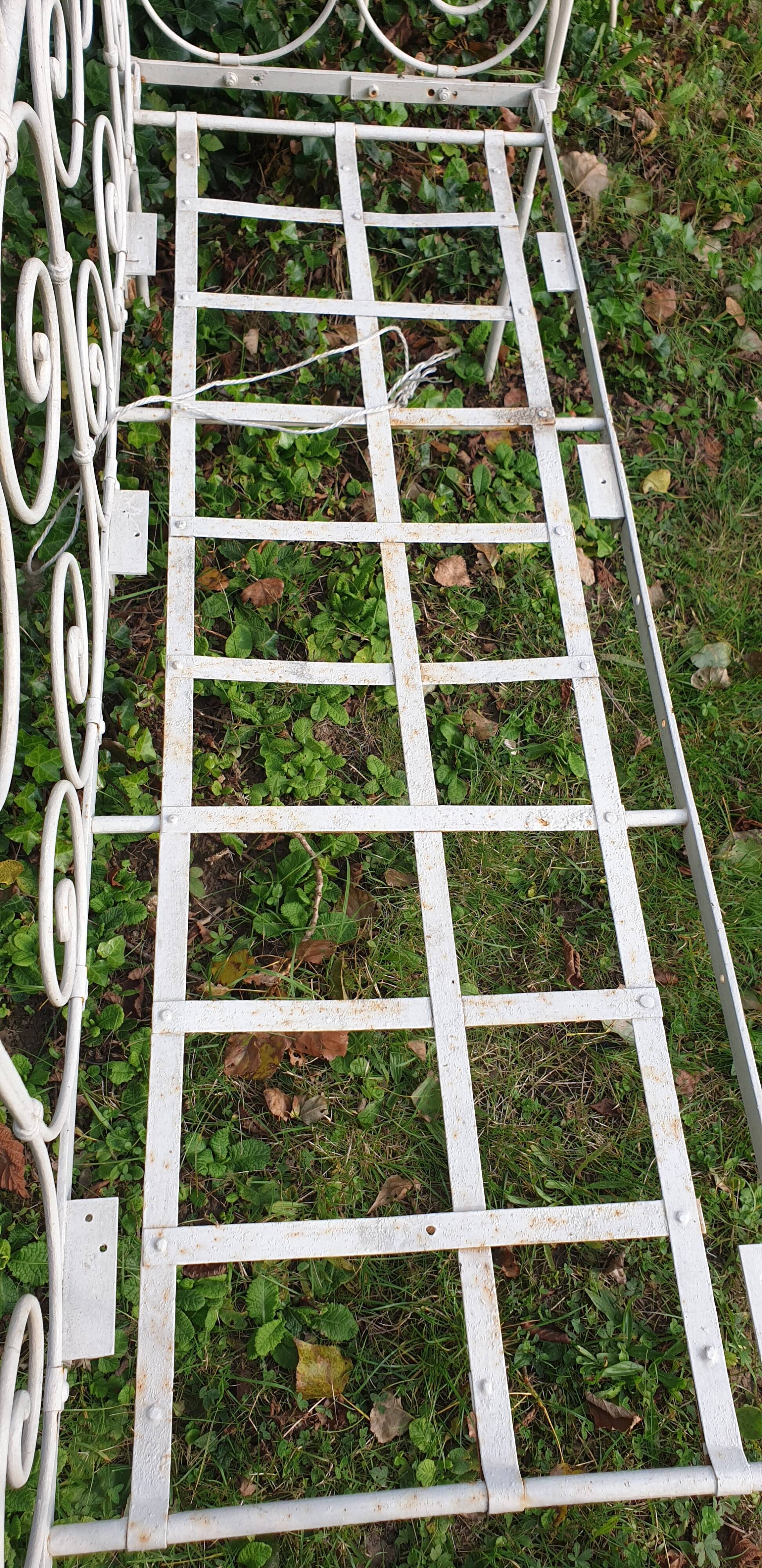 Garden bench cast iron half XXth