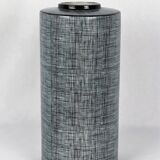 Black and grey porcelain vase by François Bernard