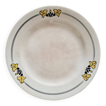 Antique footed compote / bowl in ironstone – "Renée" model from Salins