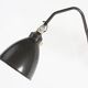 Bauhaus black metal agi belgium scissor wall lamp ca. 1920