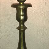 Lamp foot candle holder shape in solid brass 26.5 cm