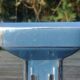 Empty pocket glazed ceramic blue column shape art deco 20s/30s