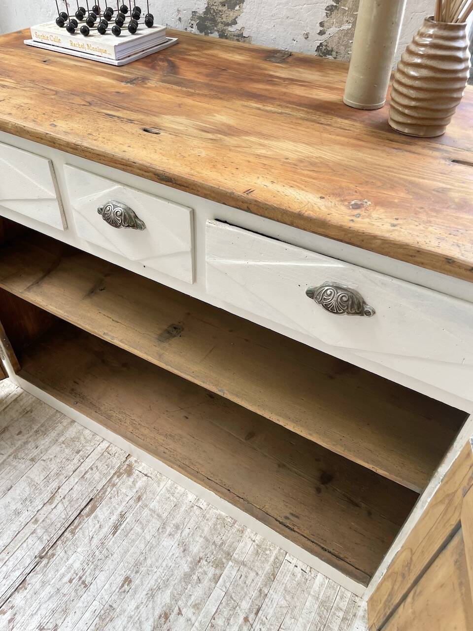 White patina sideboard craft furniture