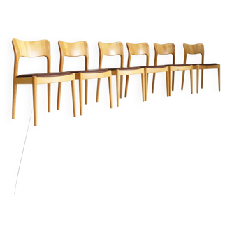 Vintage Danish Dining Chairs by Niels Koefoed for Koefoeds Hornslet, 1960s, Set