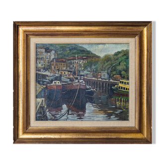 Impressionist Painting - Harbour Scene