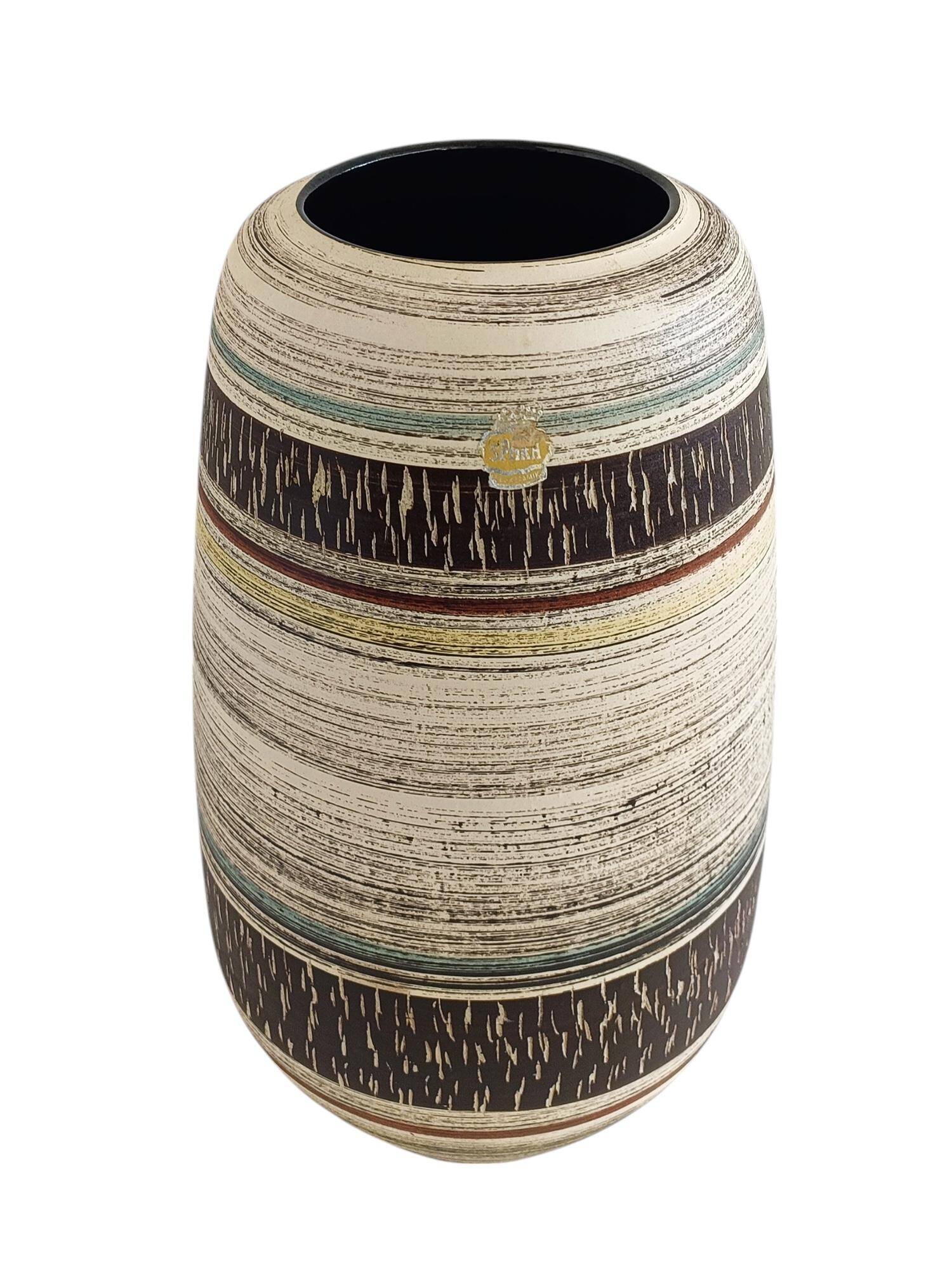 Mid-Century Sgraffito Ceramic Vase by Spara, West Germany, 1950s