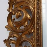 Large 20th Century Italian Baroque style richly decorated wall mirror