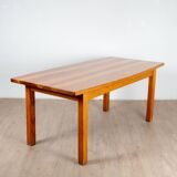 Dining room table in Landes pine by Pierre Gauthier Delaye, published by Vergneres