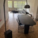 Arco floor lamp black marble