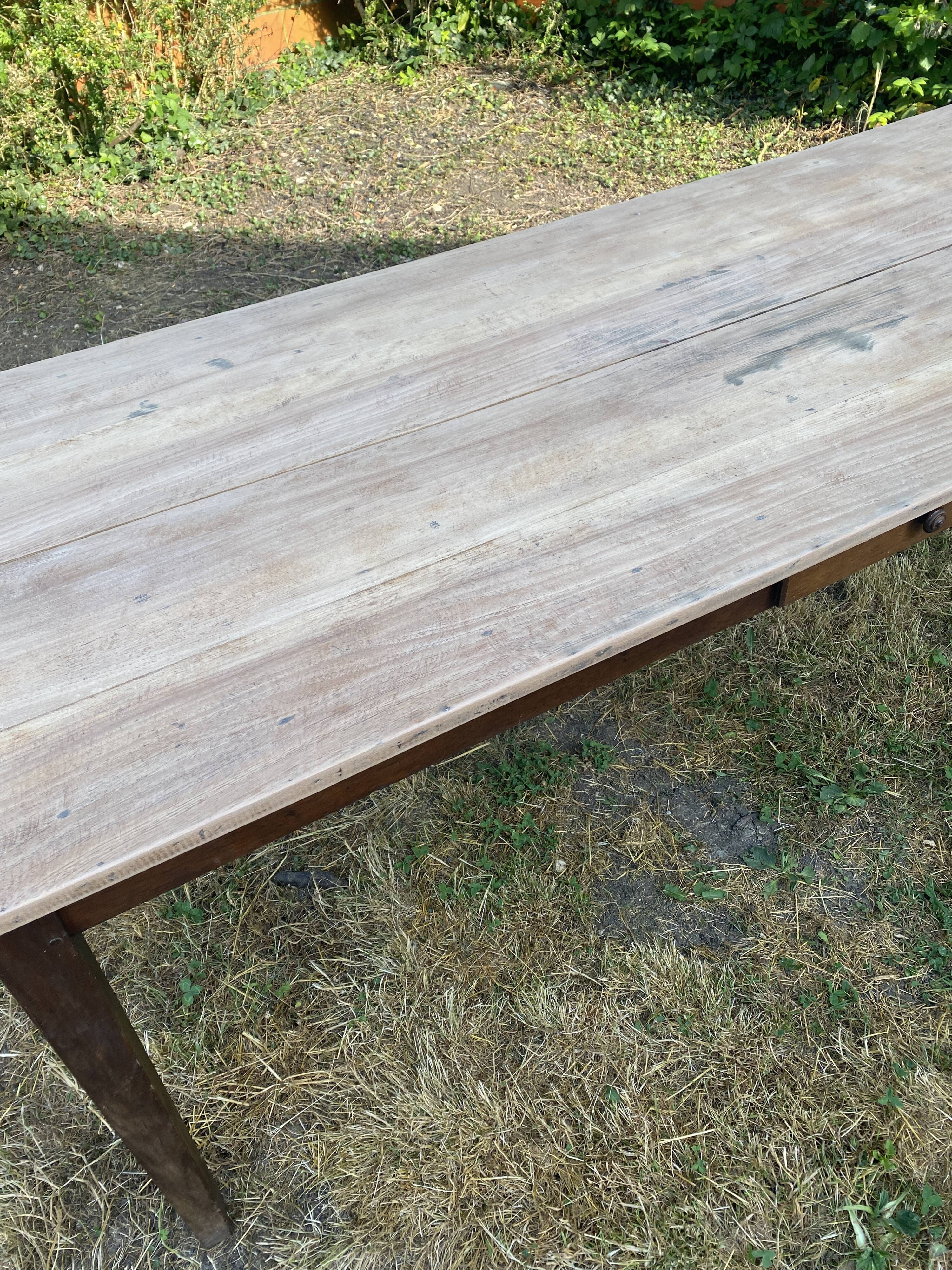 Oak farmhouse table