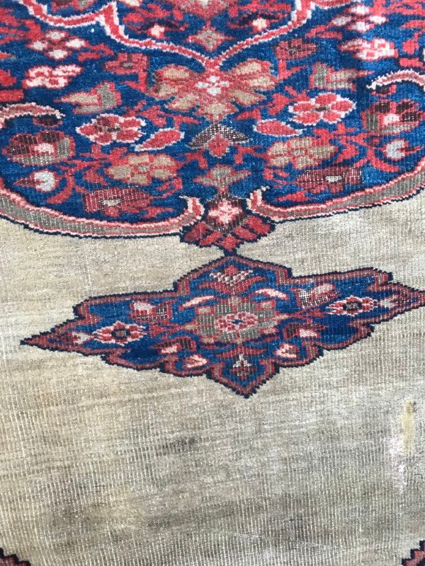 Nice old carpet Persian Mahal ziegler faitg hand 147 X 237 CM