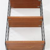 Original String shelf / Kajsa & Nisse Strinning / teak / modern mid-century design / black / 75x40x20cm