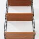 Original String shelf / Kajsa & Nisse Strinning / teak / modern mid-century design / black / 75x40x20cm