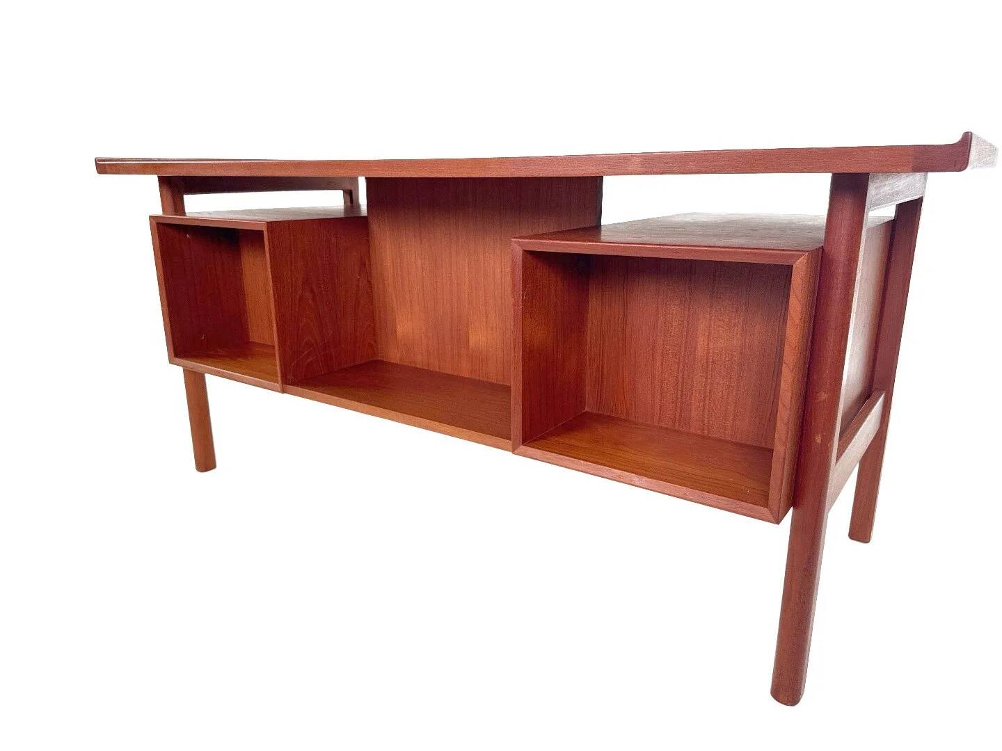 Vintage desk model 75 by Niels Clausen in teak - NC Møbler, Denmark 1960s