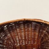 Large wicker cat basket