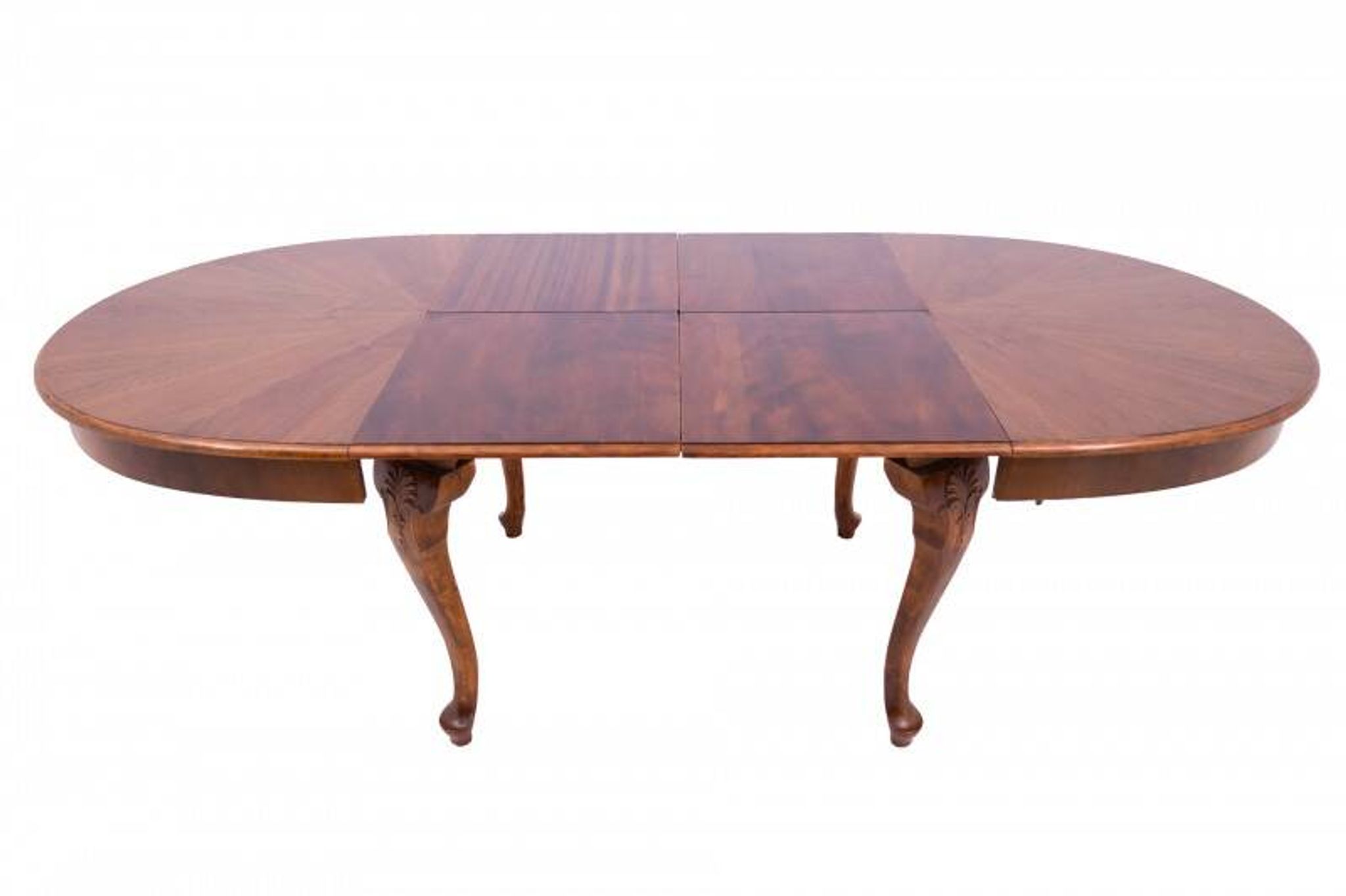 Large extendable table with eight chairs, late 19th century, France. After renovation.