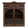 Ancien meuble bibliothèque de château decor blason lion