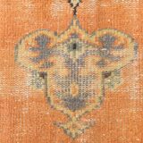 6x9 Vintage Pale Orange Oushak Handmade Vintage Rug, 176x260 Cm