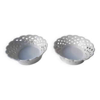Openwork porcelain cups