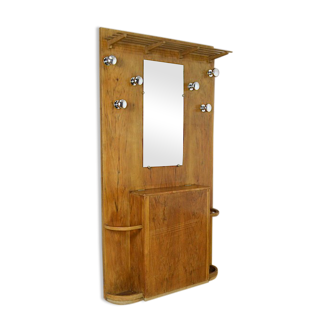 Art-deco cloakroom in walnut 1930/1940