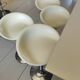 Lot de 4 tabourets Magis Bombo Stefano Giovannoni Blanc-Authentiques-TBE