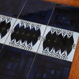 Scandinavian coffee table wood and ceramic