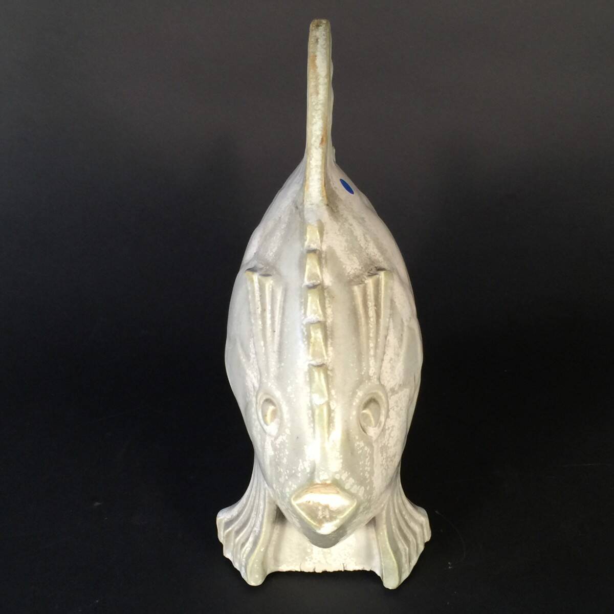 Salted Stoneware Sculpture, Art Deco - Roger Guerin "Fish" Circa 1925/1930
