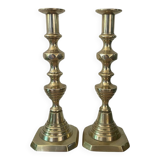 Pair of brass candlesticks circa 1880
