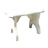 Wooden footboard wabi sabi