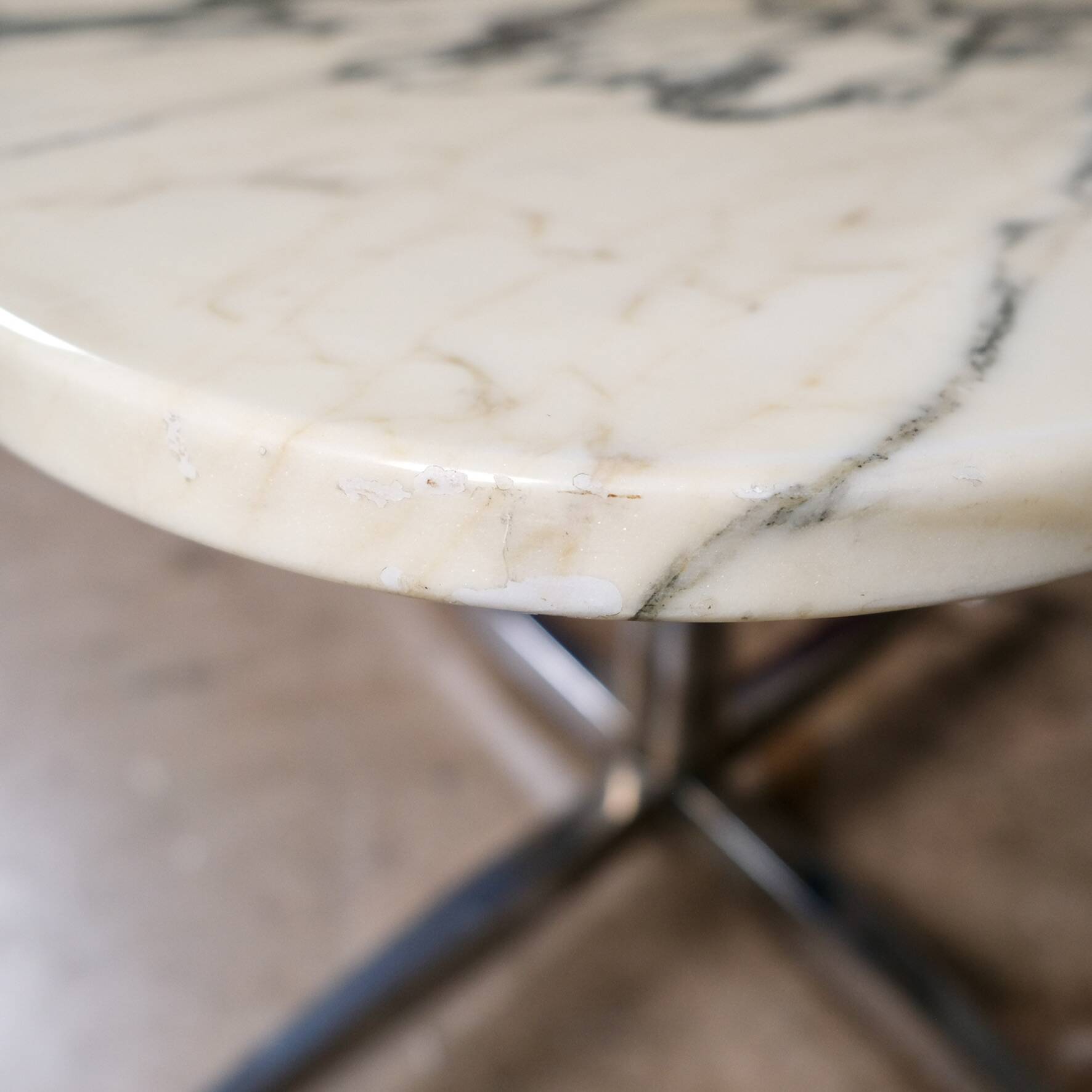 Michel Kin Arabescato marble coffee table for Arflex, 1960