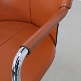 4x Barstool Leather & Chrome
