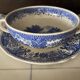 Villeroy & Boch Mettlach "Burgenland" bouillon cup and its two saucers.