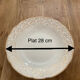 Villeroy and Boch round hollow dish "small golden flowers" 1950s