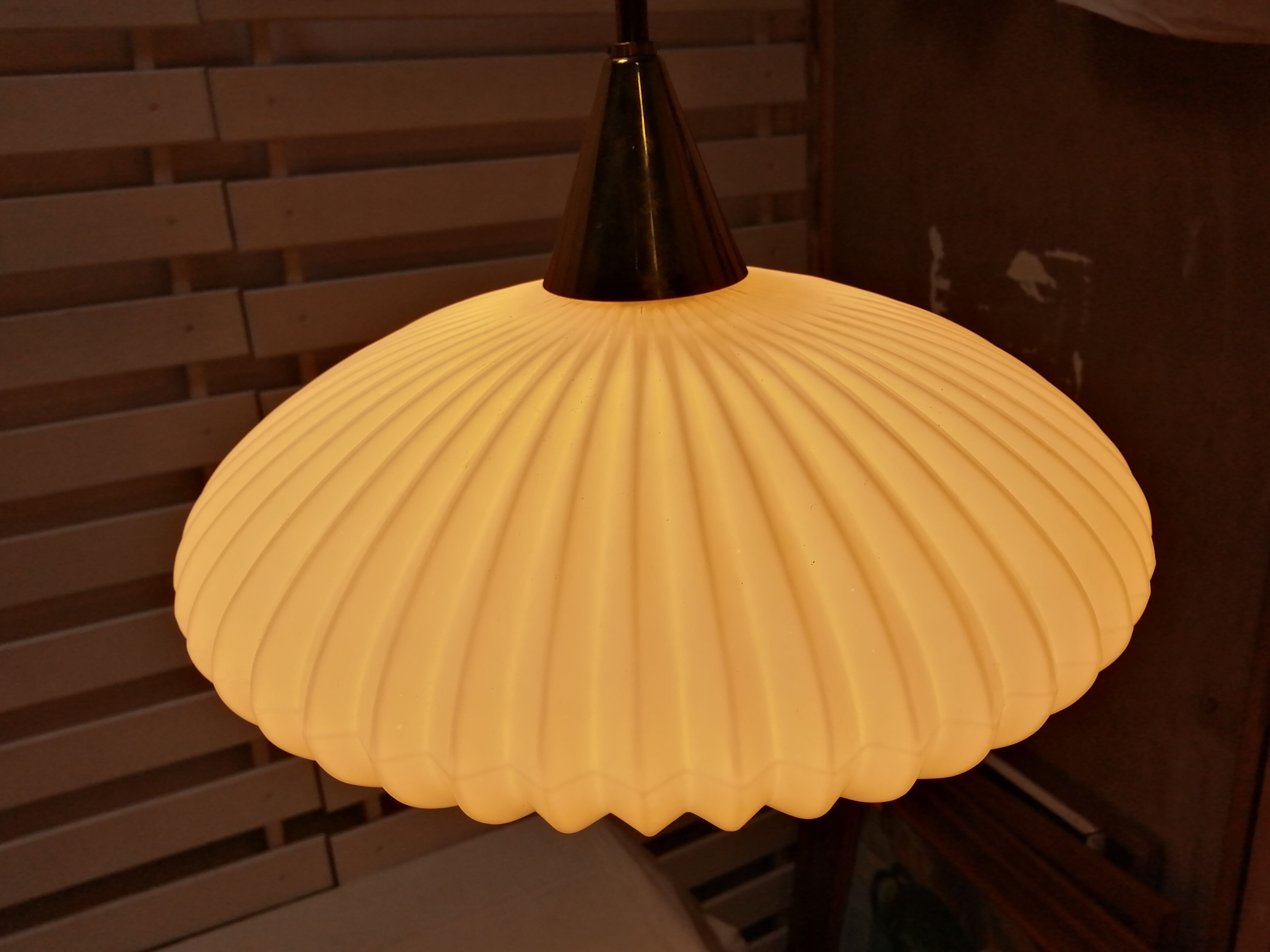 Novo style suspension in opaline - 60s.