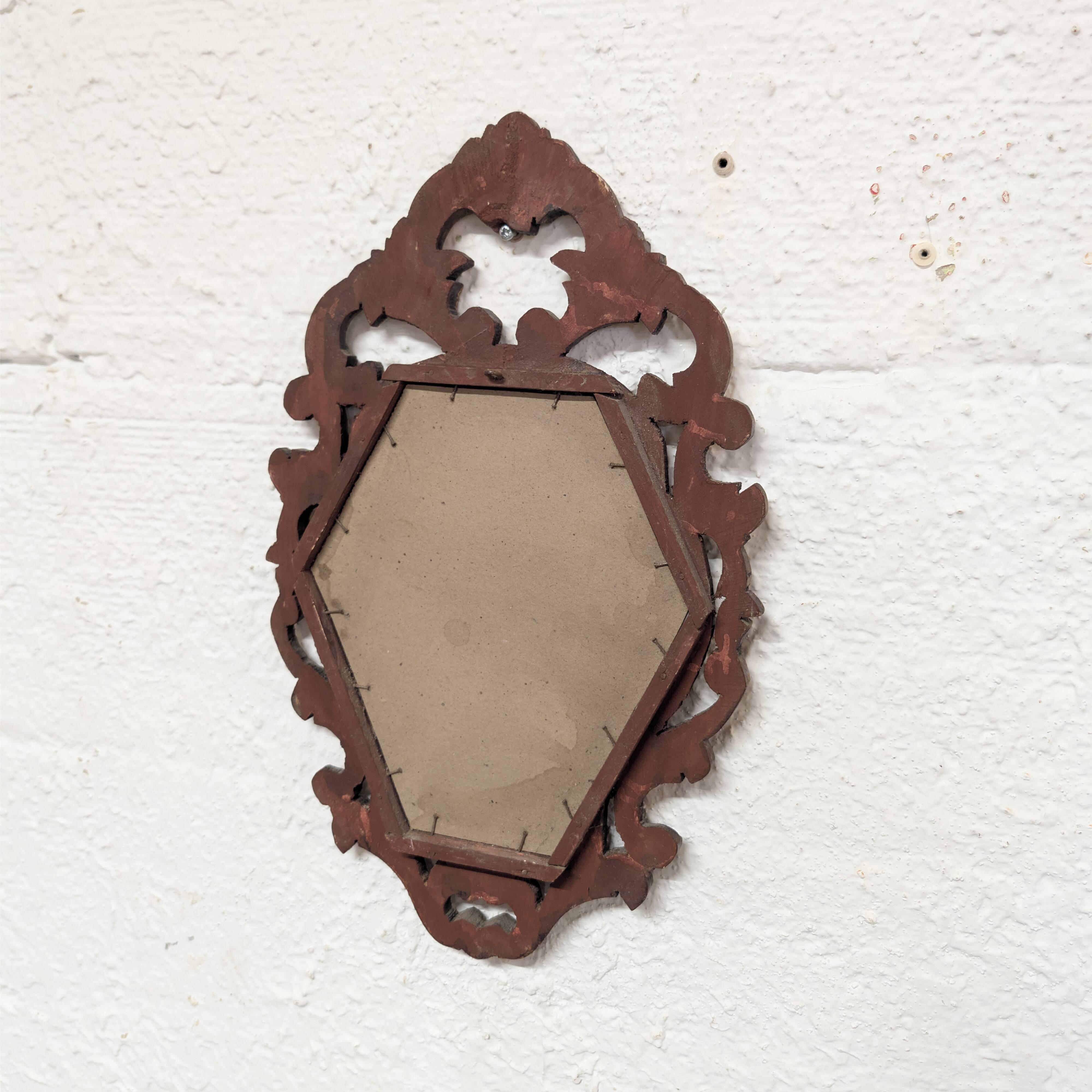 Baroque gold mirror 40x25cm