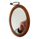 Mini antique walnut mirror from the 19th century.