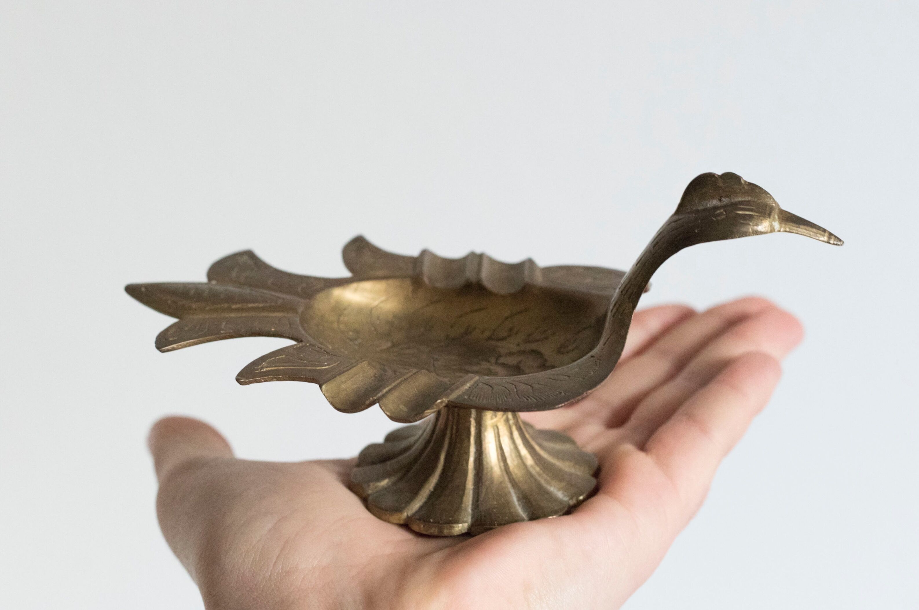 Empty pocket / old brass ashtray