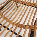 Vintage Rohe Noordwolde bamboo chair, 1960s