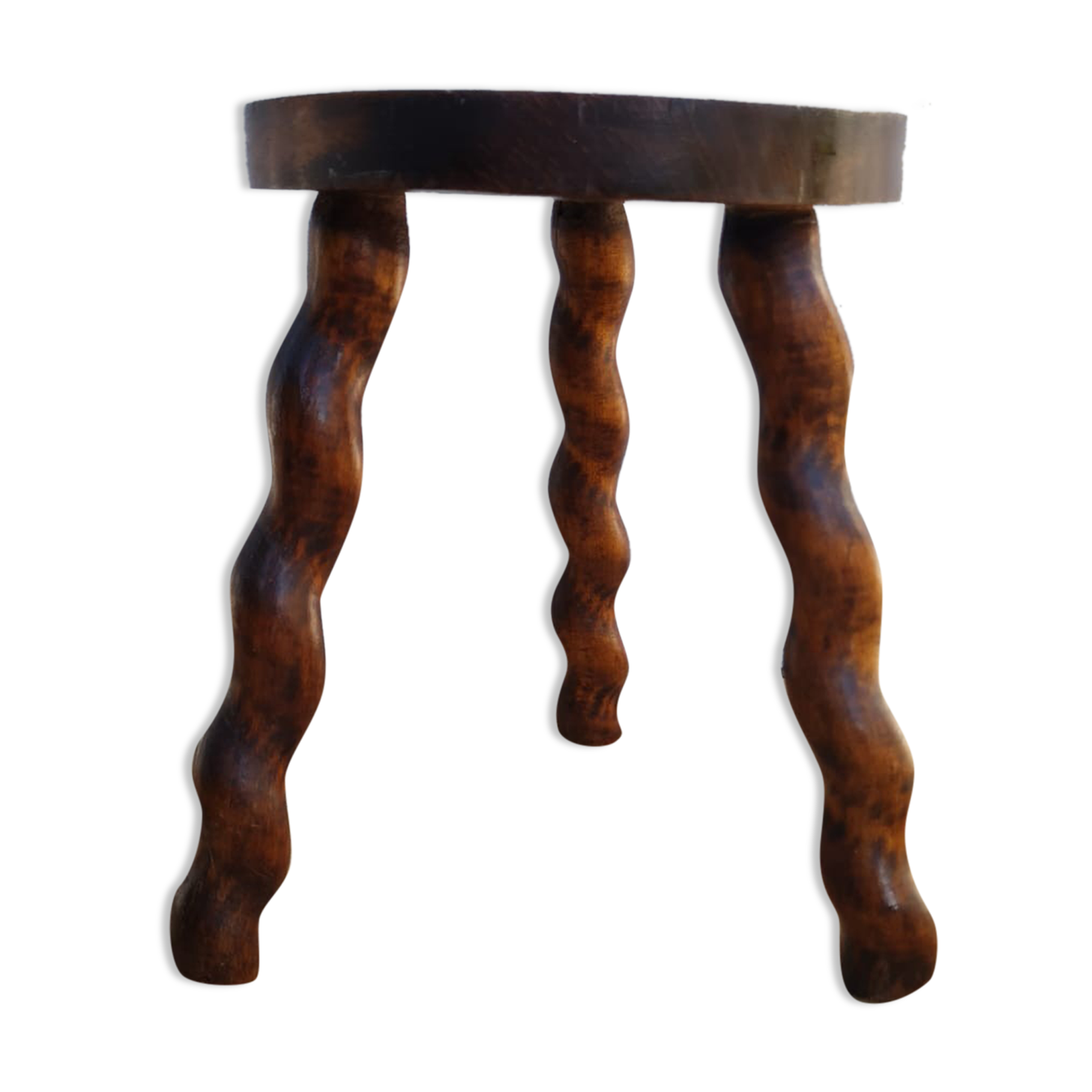 Tripod wooden stool