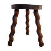 Tripod wooden stool