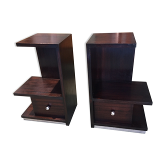 Pair bedsides art deco