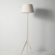 White-lacquered tripod floor lamp, 50/60s