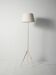 Lampadaire trépied laqué blanc, années 50/60