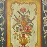 Antique German Hand Painted Cabinet, Circa 1850