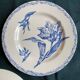 6 Ironstone Flat Plates K G Luneville Tulip Pattern