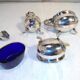 Mappin condiment set - Webb silver metal