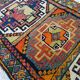 Vintage Turkish handmade rug 56x100 cm
